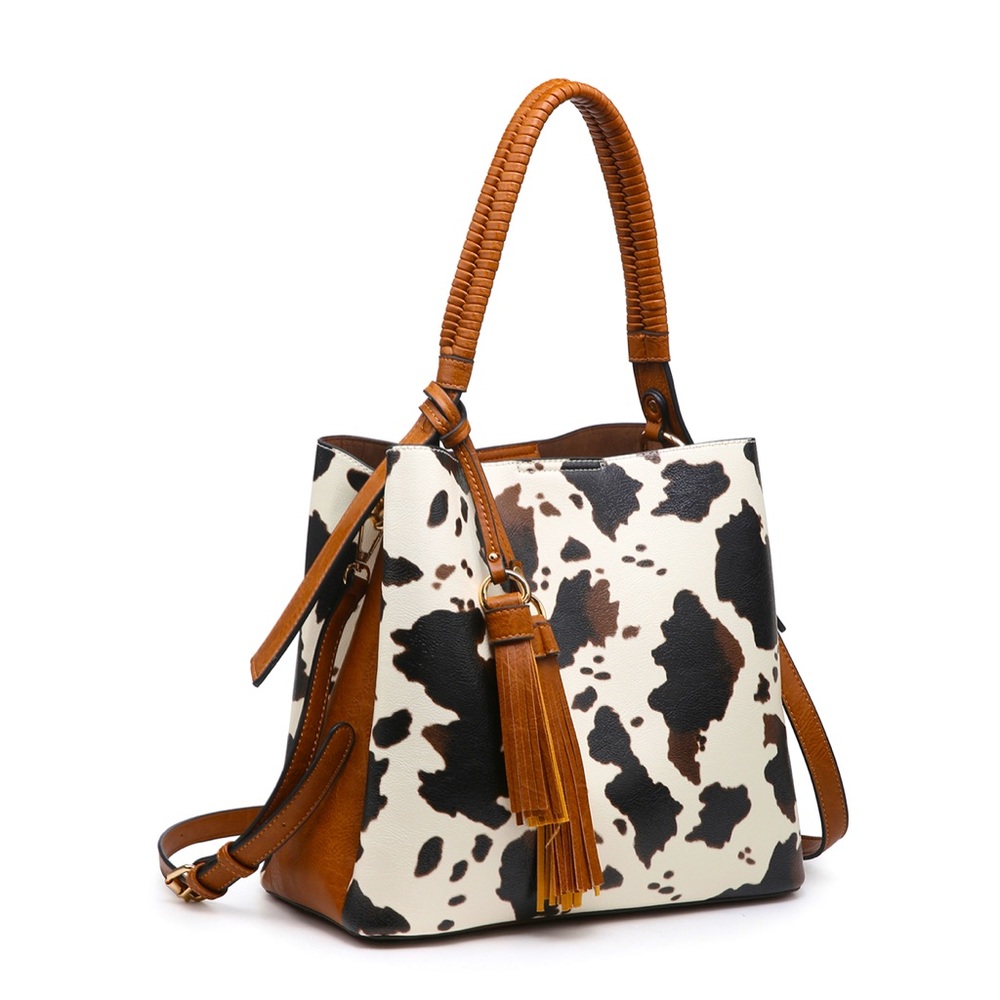 Cow Print Hobo